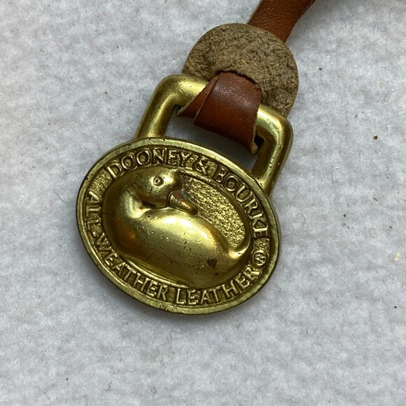 Vintage Dooney & Bourke All Weather Crossbody Bag Tan Taupe Leather 90s - Picture 14 of 16